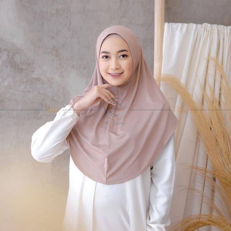 Bergo hamidah non Pet S M L XL Hijab Sporty Non Pet Jilbab Sport Bergo Non Pet Hijab Instan Jersey H