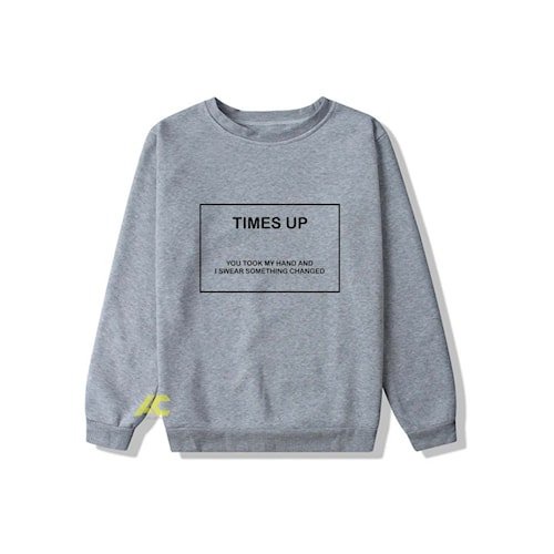 sweater oversize crewneck times up streetwear sweatshirt pria wanita dewasa