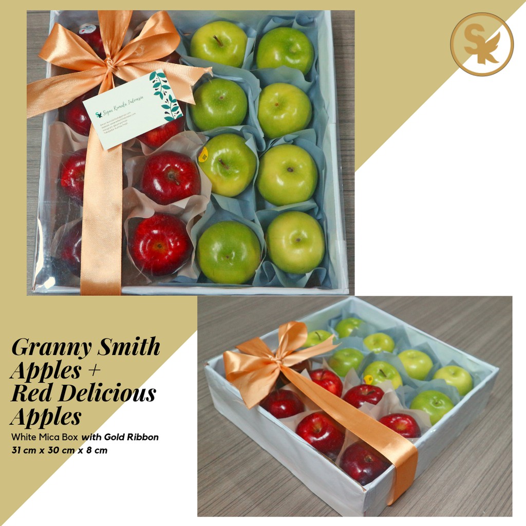 

Parcel Buah Hadiah Box Bingkisan Mika Putih Besar