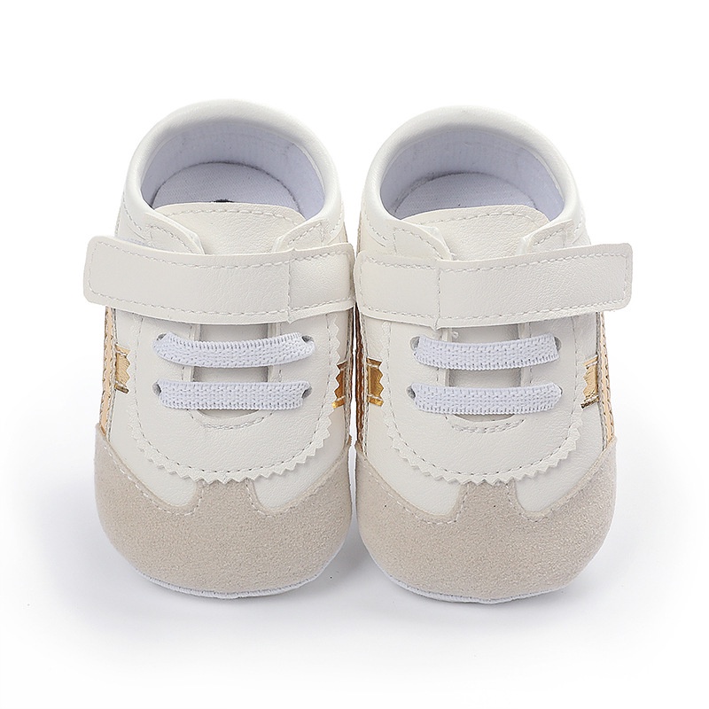 Sepatu Bayi Prewalker Perempuan Umur 0 - 12 Bulan Sepatu Sneakers Anak Bayi Perempuan Baby Prewaker Shoes Cewek Murah Umur 0 - 14 Bulan, umur 1 Tahun 0 - 6 Bulan Gold AK 06