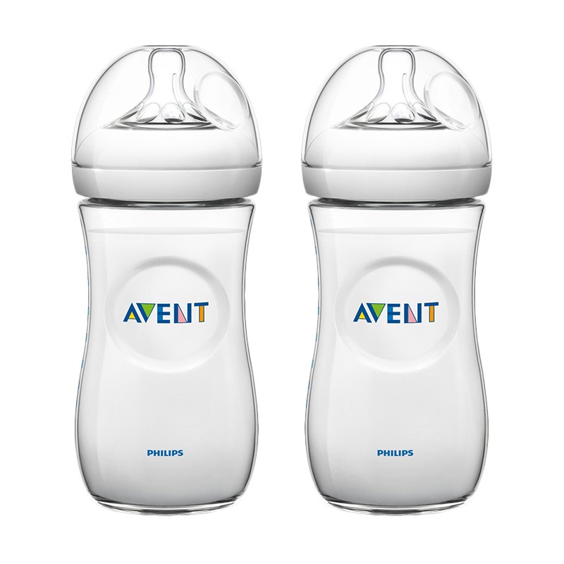 Makassar! Botol Susu Philips Avent Natural Twin 260 ML ( 2 PCS )