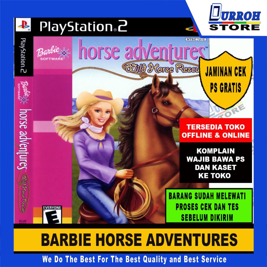 KASET GAME PS 2 BARBIE HORSE ADVENTURES