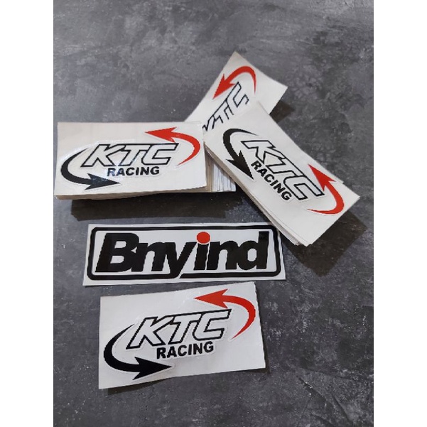 STICKER KTC RACING CUTTING