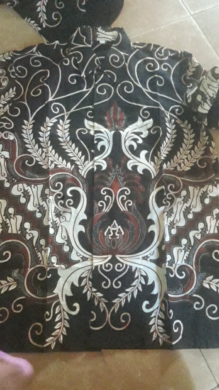 Kemeja Batik Lengan Panjang Size M L Xl Xxl Bswart Batik Hrb026 Kenongo Hem Panjang Padi