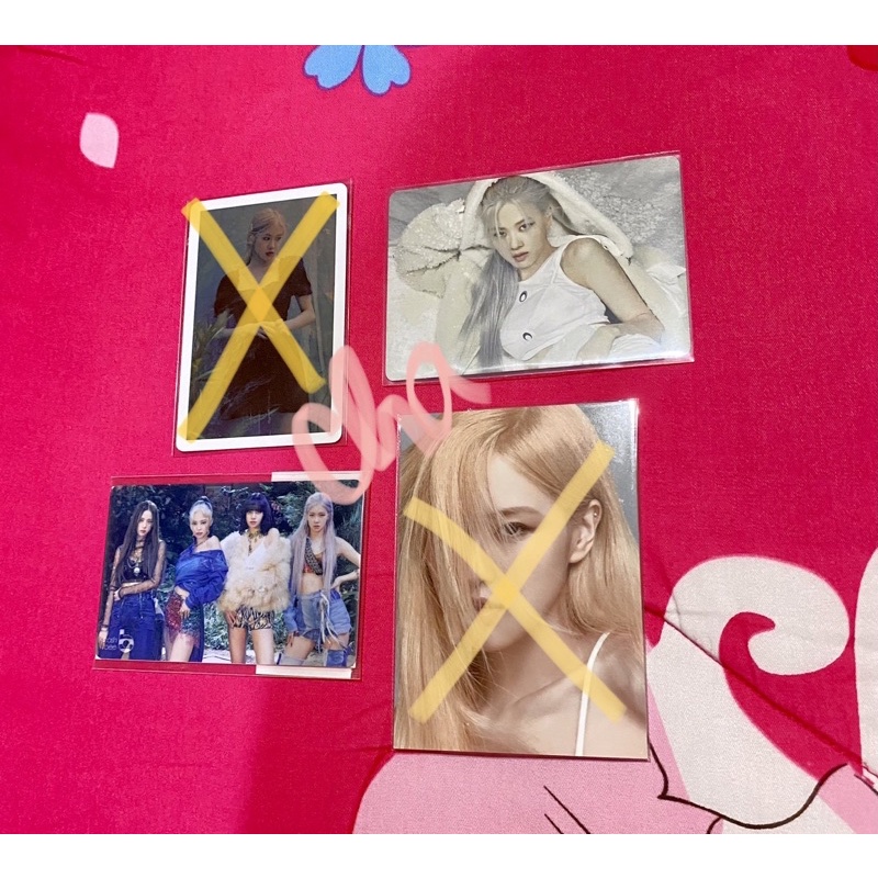Rose photocard the album japan rosé ver pob ums ygs blackpink pc jennie jisoo lisa