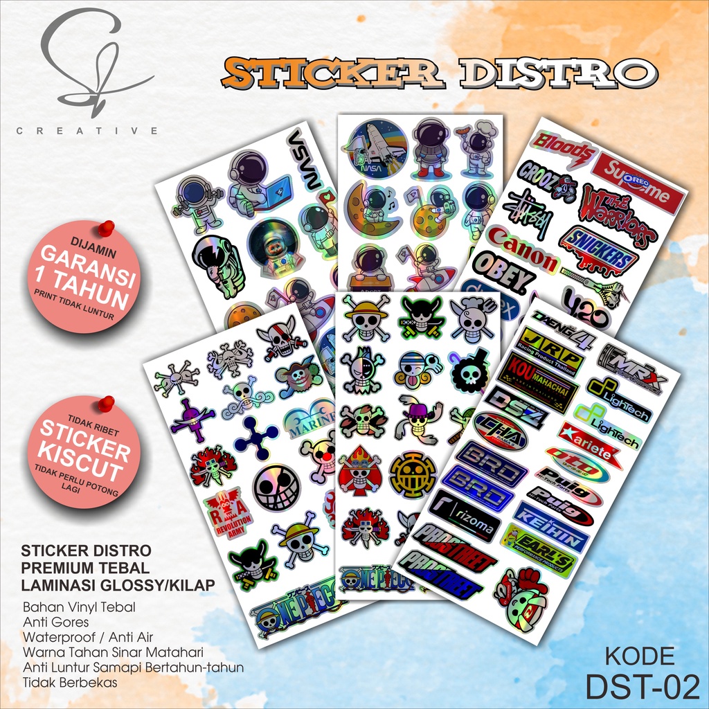 

Sticker Pack Distro Aesthetic Hologram Dst.02