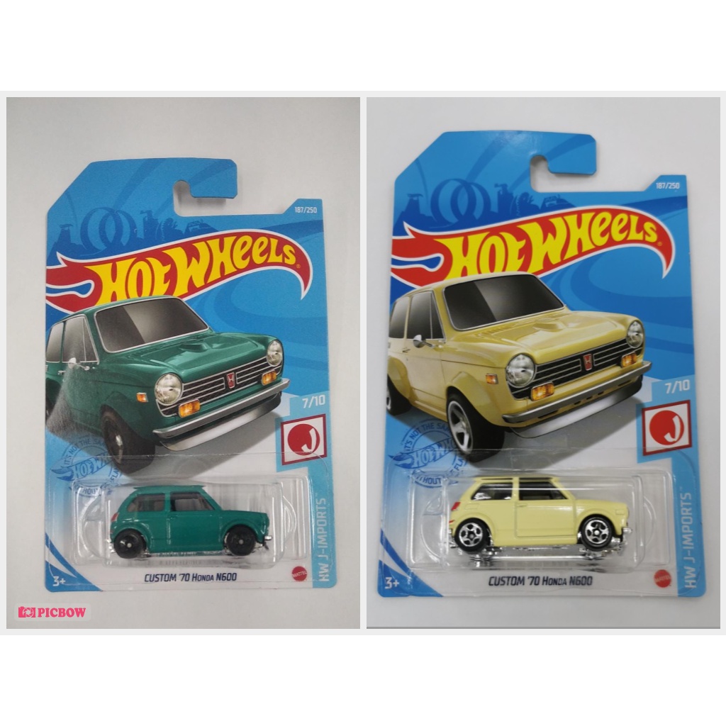 CUSTOM 70 HONDA N600 | Diecast Hot Wheels Custom Kuning Yellow Lot K 2021 Hijau Lot A 2022 Terbaru BEST SELLER TERMURAH