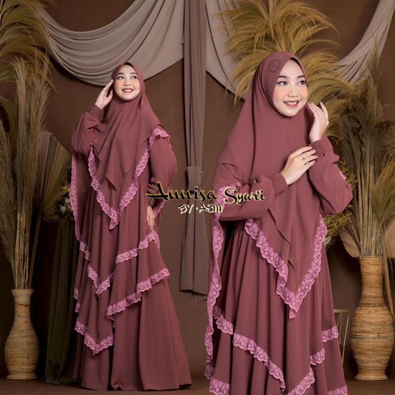 Baju Gamis Annisa Syari Renda By asm
