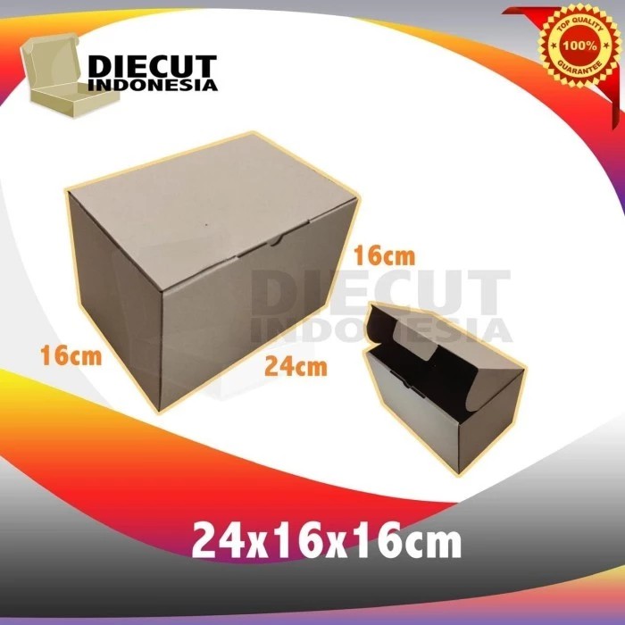 

kardus box kotak karton diecut uk 24x16x16