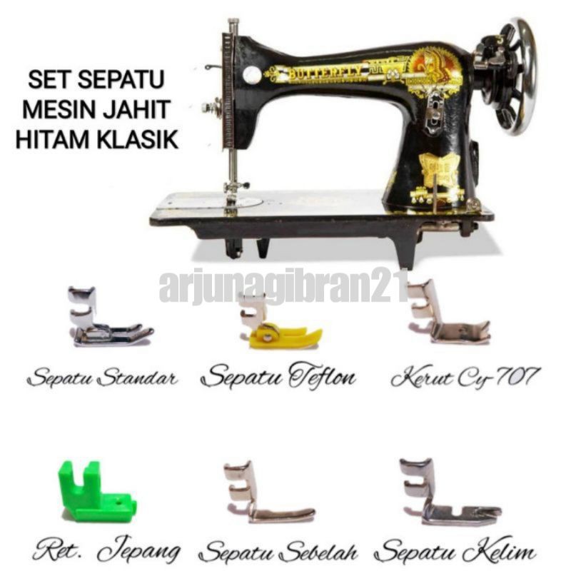 [ bayar di tempat ] SET Sepatu Mesin Jahit Klasik