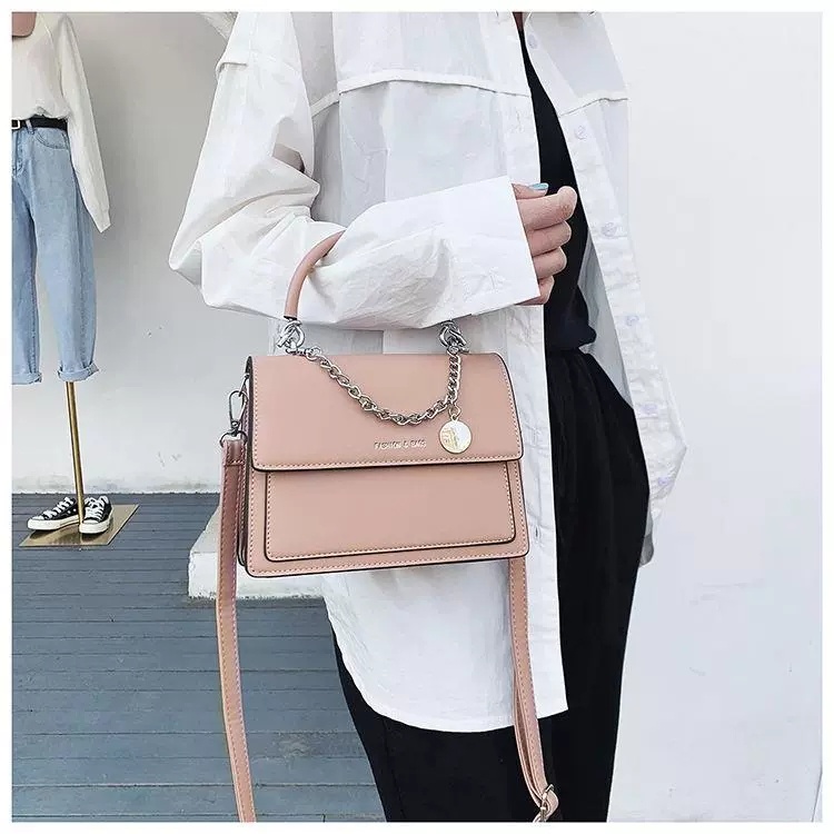 BJ57563 - BLACK/GREEN/PINK/WHITE/YELLOW - TAS PESTA CLUTCH SLEMPANG TALI RANTAI KULIT SINTETIS IMPORT TERMURAH TERLARIS BAGSTORE JAKARTA CR7563 JTF2356