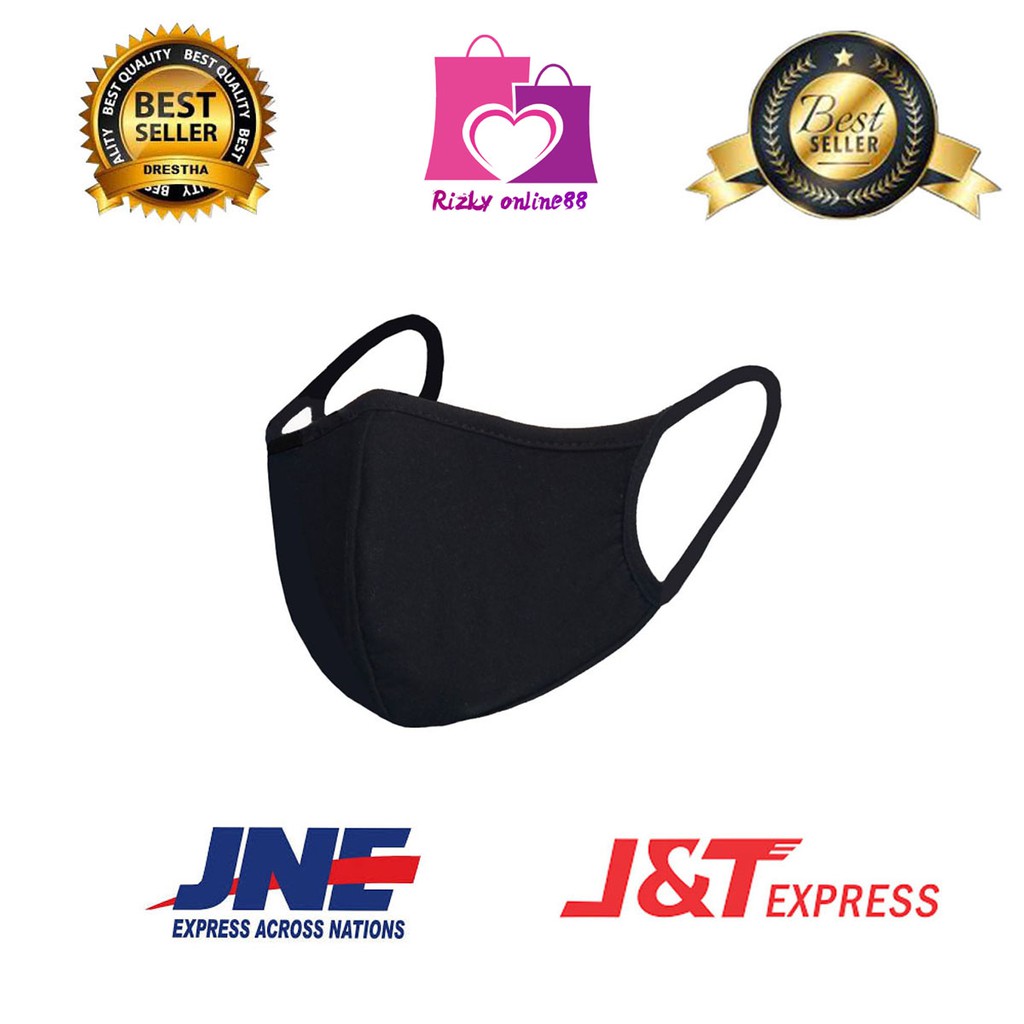 Rizkyonline88 masker kain polos bahan scuba bisa dicuci jual ecer dan grosir