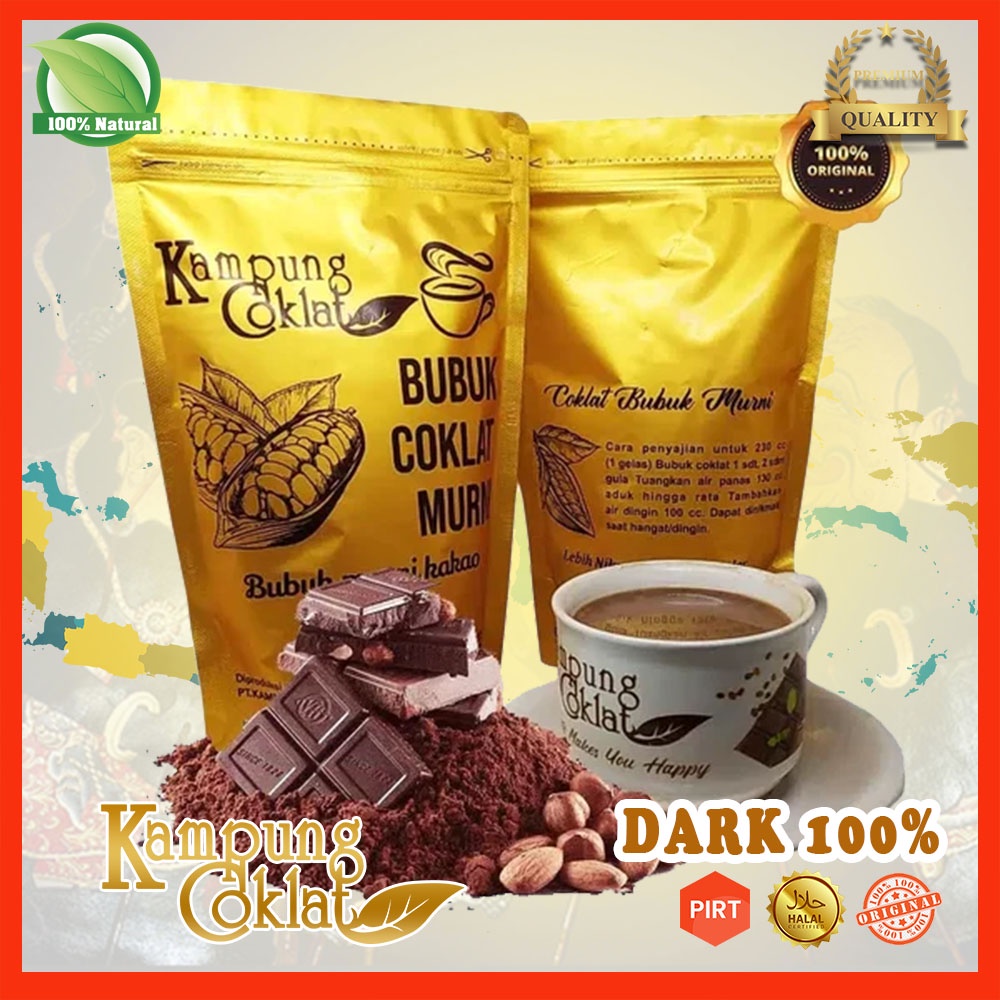 

Bubuk Coklat Murni Coklat Powder Khas Kampung Coklat Blitar Olahan Kakao Tradisional