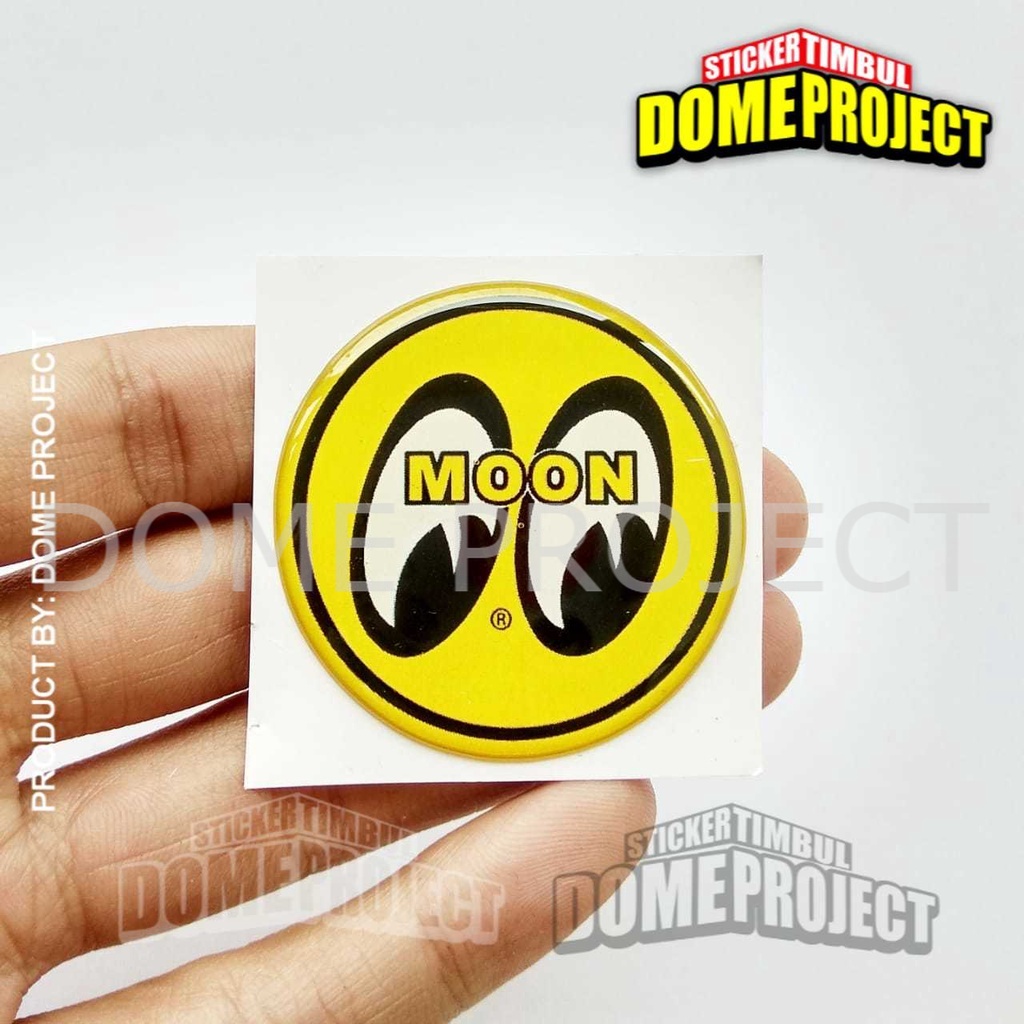 MOONEYES BULAT STIKER MOTOR EMBLEM LENTUR AKSESORIS SEPEDA MOTOR