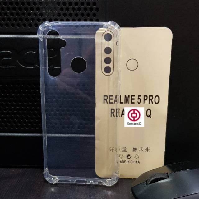 Soft Case REALME 5 PRO Anti Crack Case - silikon casing transparan HD