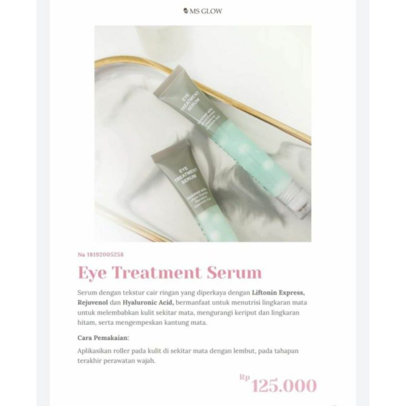 Eye cream / Eye treatment Ms glow