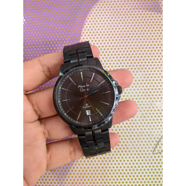 jam ac wanita pria rantai terbaru ALEXANDRE CHRISTIE AC 8655 MD