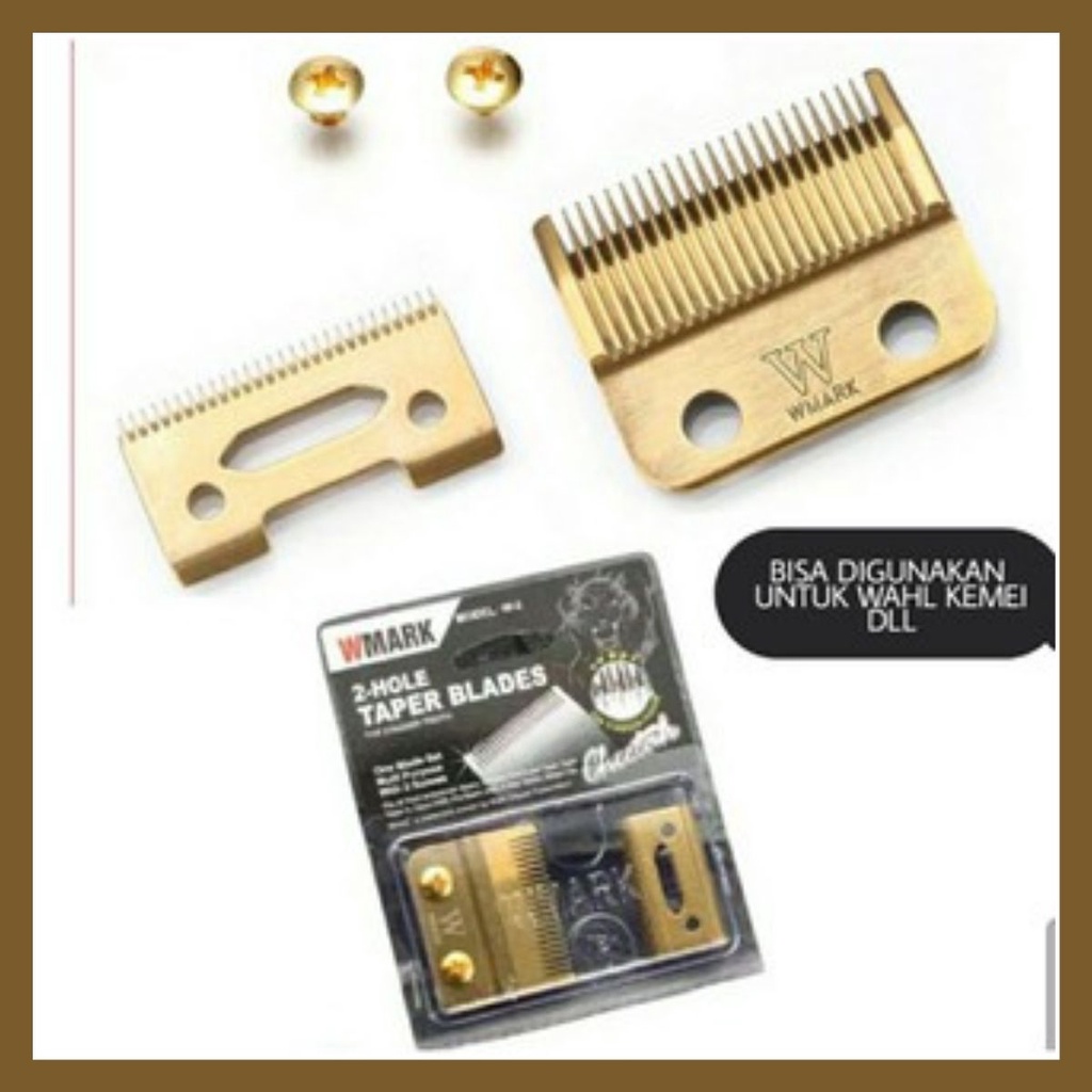 BLADE CLIPPER MATA PISAU KLIPER KETAM GIGI MESIN CUKUR RAMBUT UNTUK WAHL KEMEI WMARK KLIPZICH