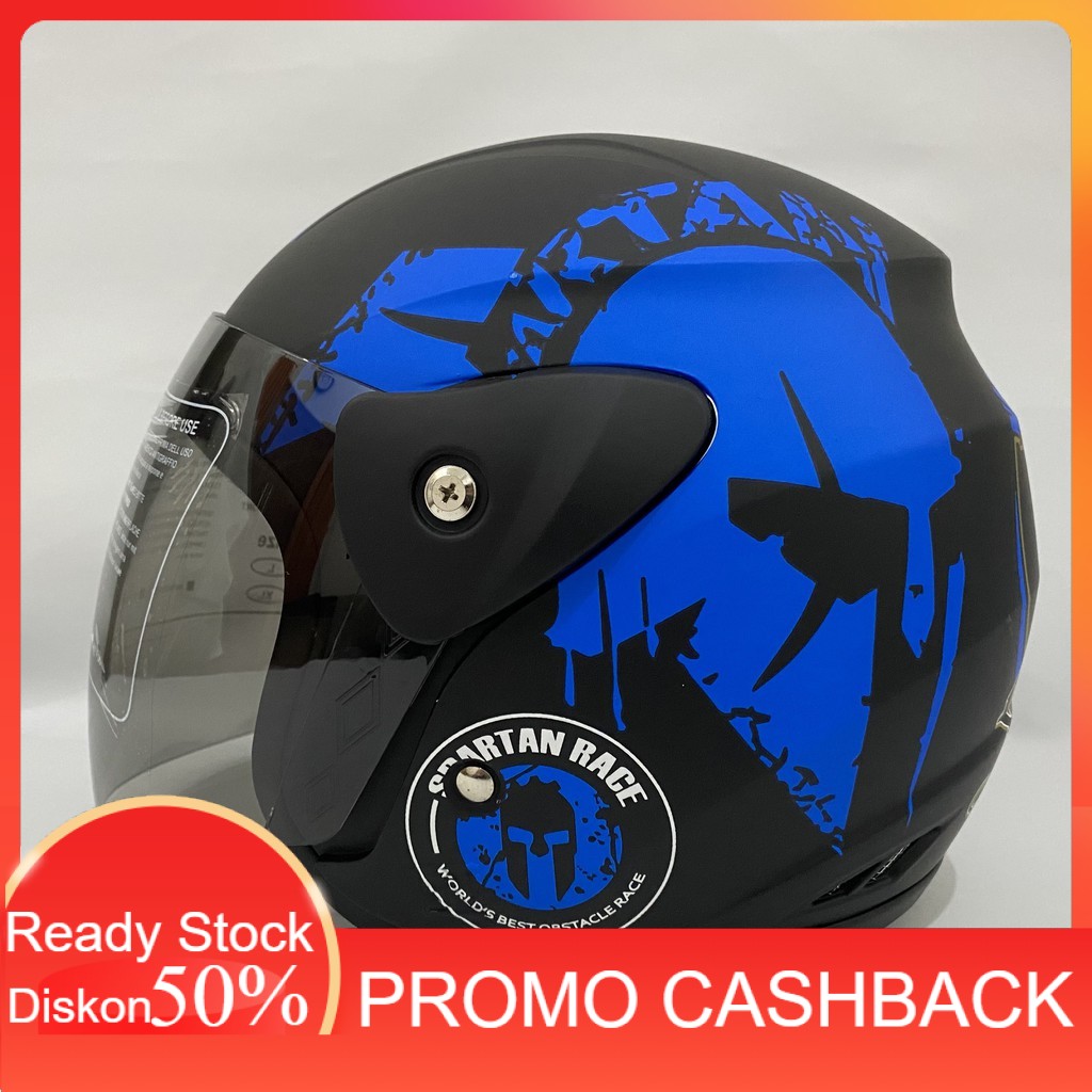 Helm Evo Spartan Biru Helm SNI Dewasa