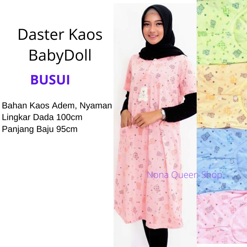 DASTER KAOS LENGAN PENDEK BUSUI BABYDOLL