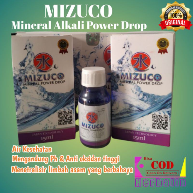 MIZUCO MINERAL ALKALI POWER DROP 1 BOTOL