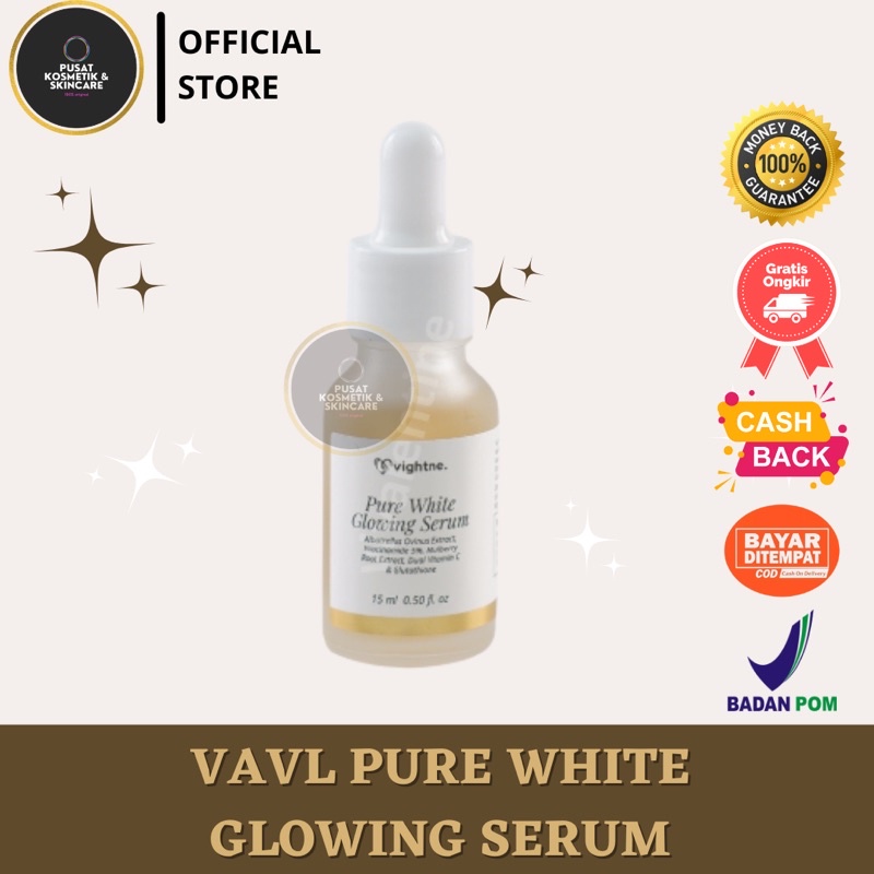 VAVL PURE WHITE GLOWING SERUM VAVL BEAUTY BPOM ORIGINAL 100%