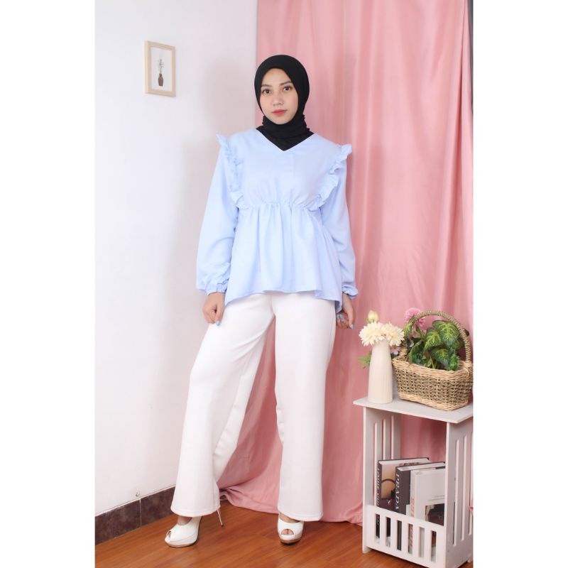 (COD) Elsa Blouse - Cirelea blouses // Atasan Wanita // Blouse Wanita Korean Style-7