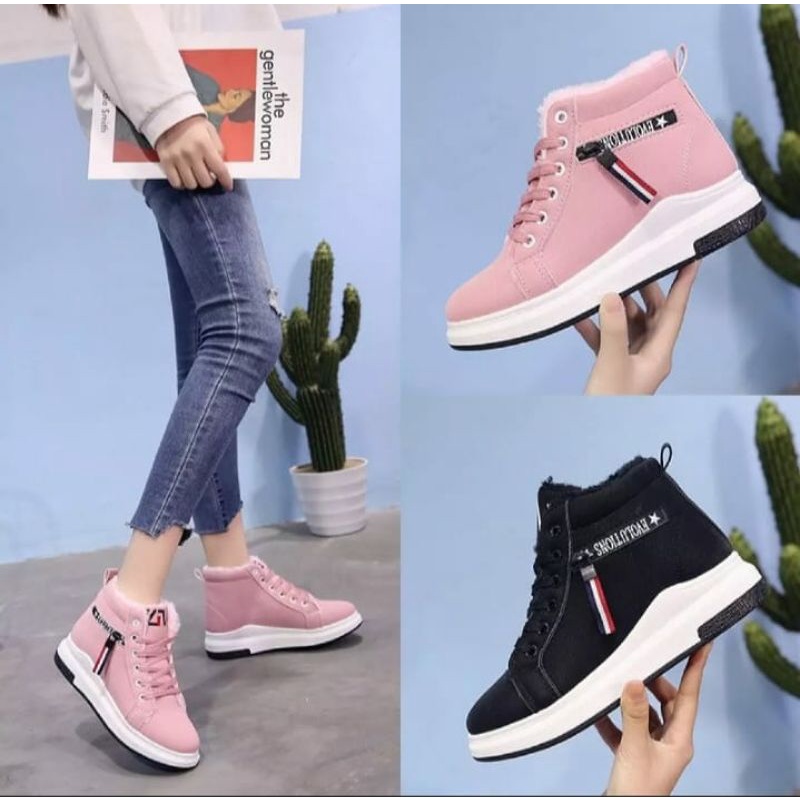 sepatu sneakers boot sleting fashion