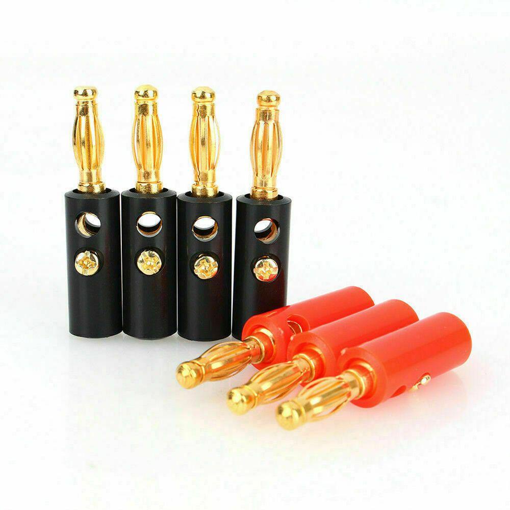 POPULAR Colokan Pisang Populer Speaker 4mm Aksesoris Jack Audio Lapis Emas