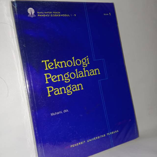 

Teknologi pengelolaan pangan edisi 1 .buku original
