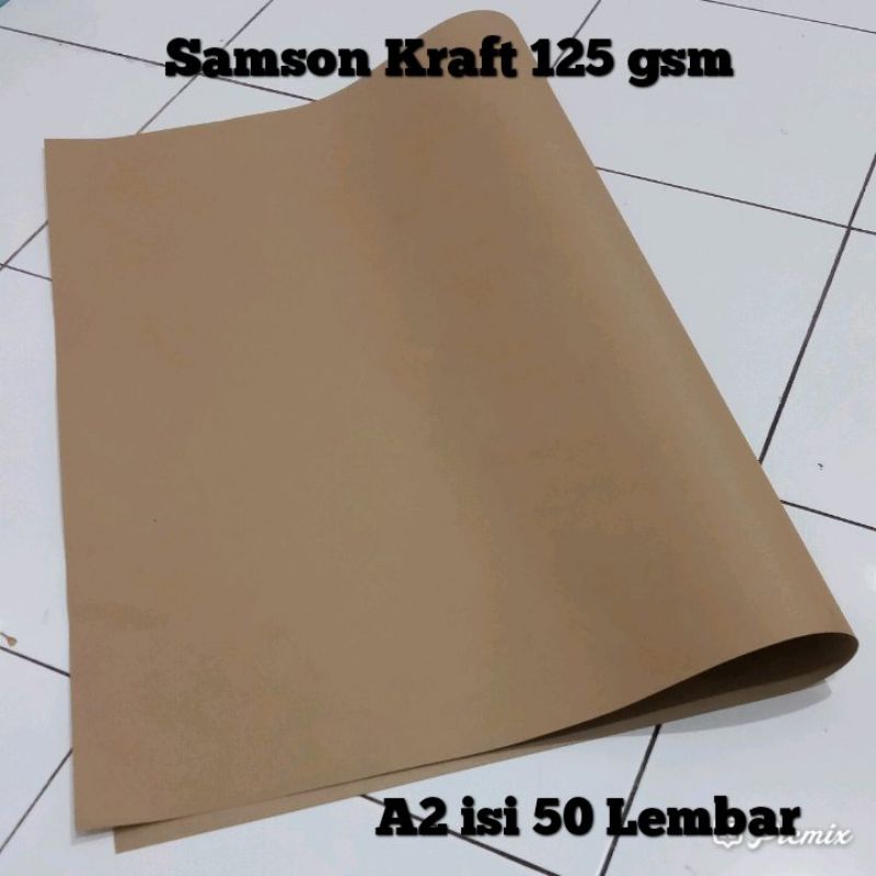 

Kertas Samson Kraft 125gsm A2 isi 50 lembar