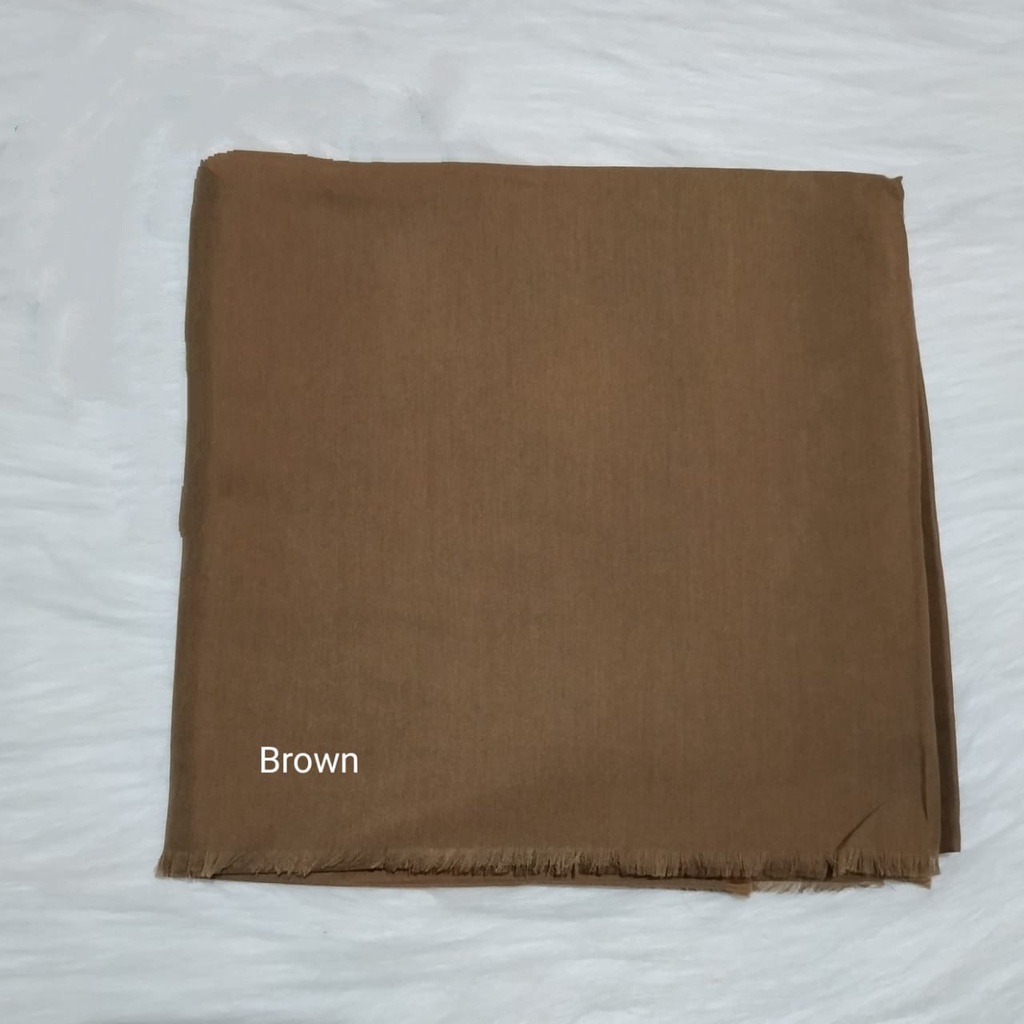 TERMURAH SAUDIA / Segiempat ORIGINAL SAUDI/ JILBAB RAWIS /JILBAB KATUN/jilbab murah-brown