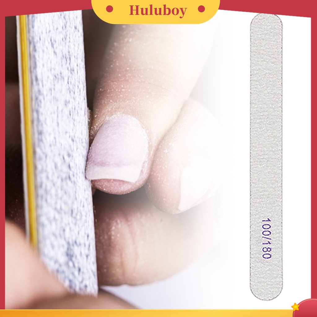 Huluboy Huluboy♡ 10pcs / Set Kikir Kuku Efektif Mudah Digunakan Untuk Manicure