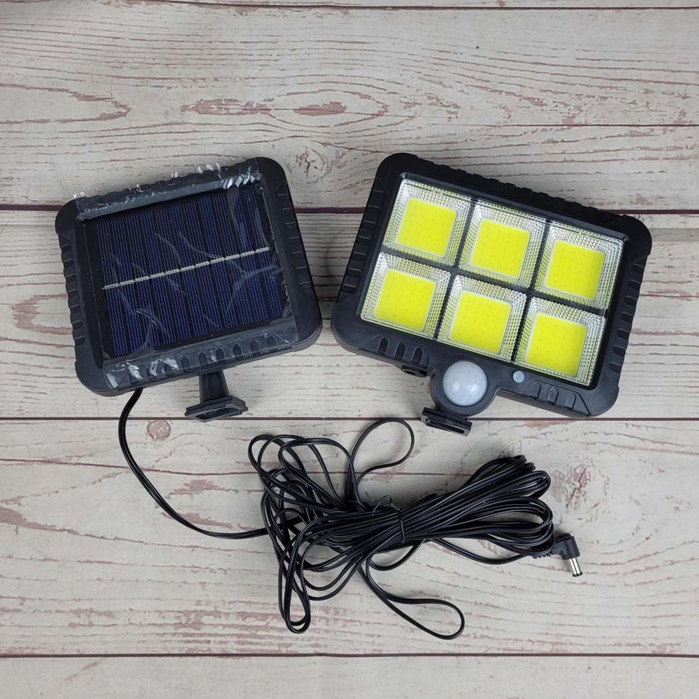 Lampu Solar Sensor Gerak Outdoor Waterproof COB 120 LED - FX583 - 7RLL4GBK Black