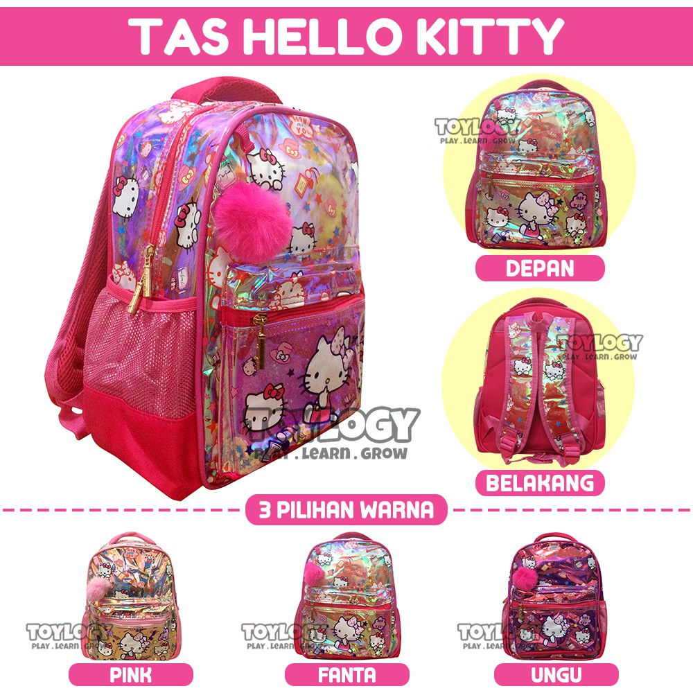 Tas Ransel Sekolah Anak Perempuan Kucing Imut School Bag Backpack