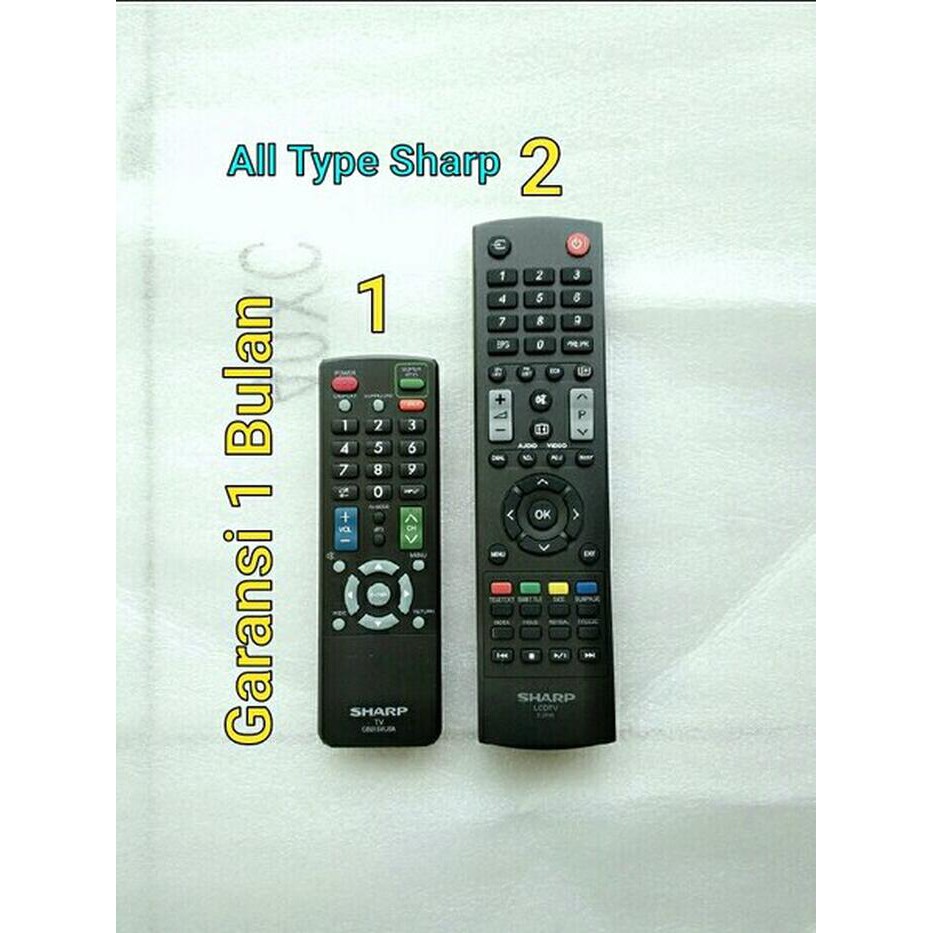 Remote Remot TV Sharp Original LED LCD Tabung Asli Ori