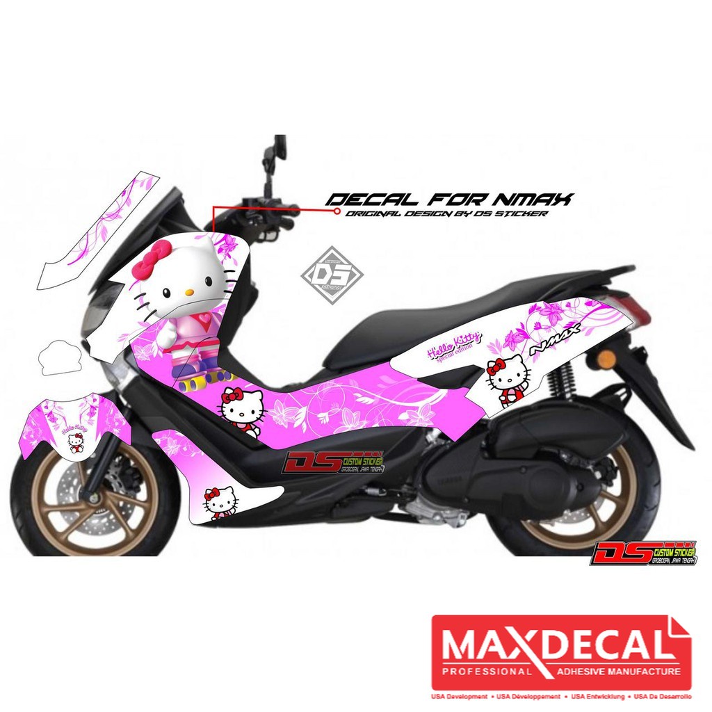 Stiker Decal NMAX Hello Kitty