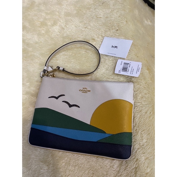 preloved coach large pouch