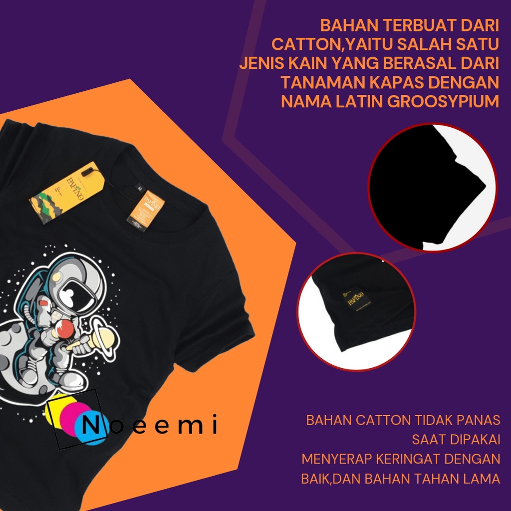 Papino Baju Kaos Anak Laki Laki 1-12 Tahun Pakaian Distro Oblong Bahan Catton