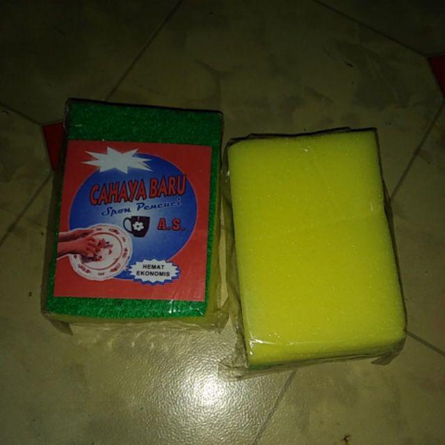 Spons 2 Lapis Cuci Piring Spon Cuci Motor Dan Mobil