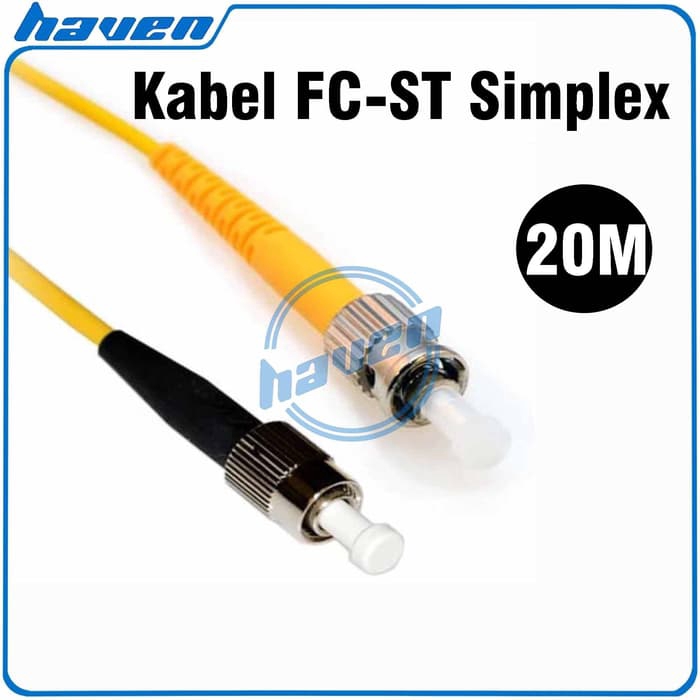 20m FC to ST Optic fiber patch cord Dia jumper cable FC /PC - ST /PC