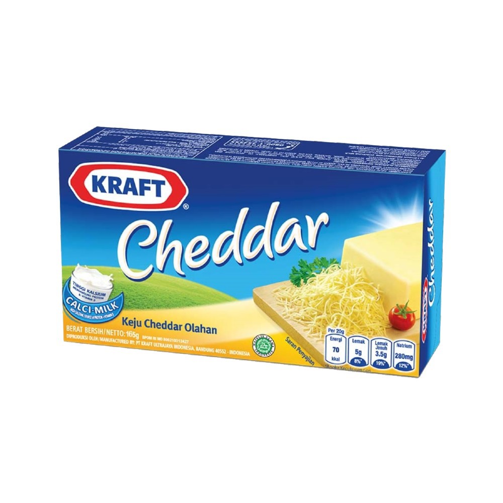 

Keju Kraft Cheddar Parut 165g