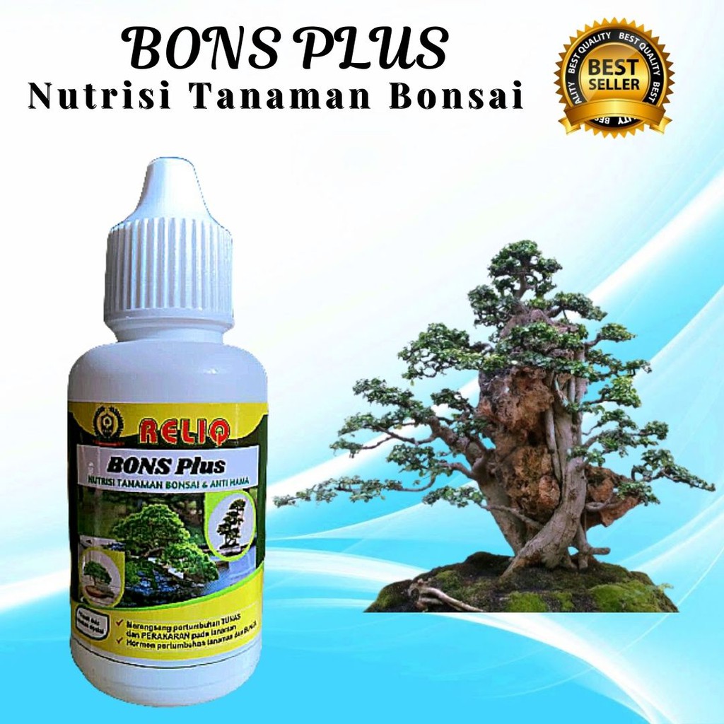Pupuk Bonsai BONS PLUS Penyubur Tanaman Bonsai Serut 30 ml
