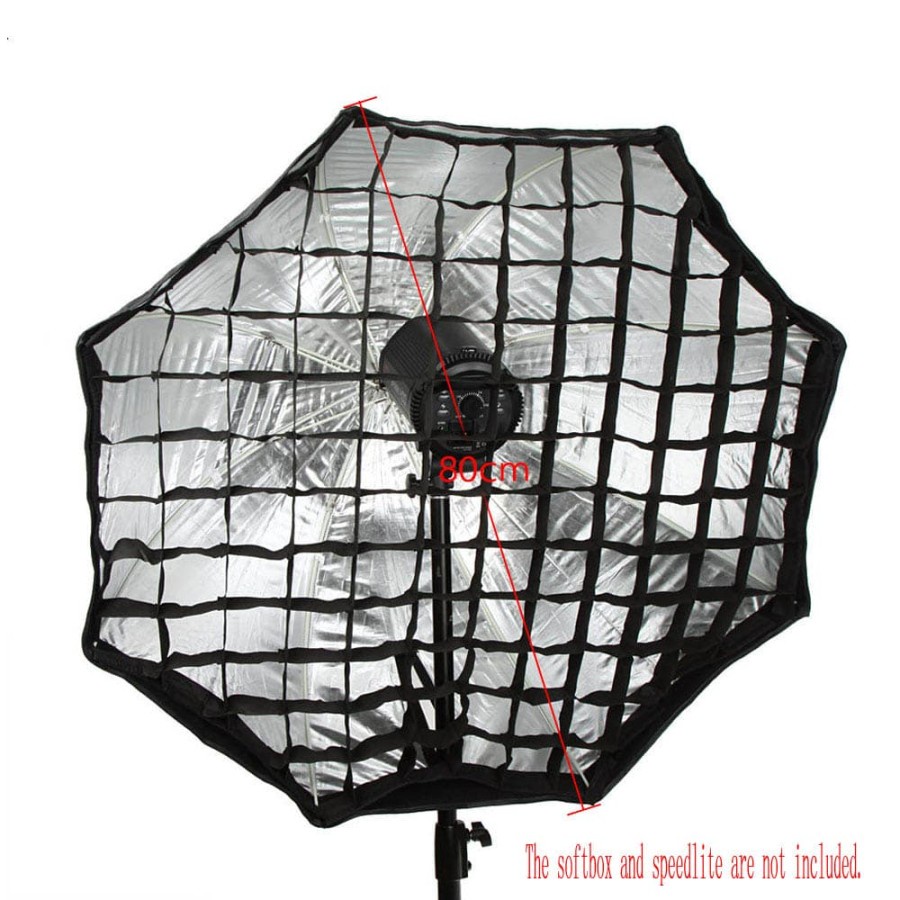 Octagonal Honeycomb Grid 80cm for Umbrella Softbox Reflector - BK-80 - Black