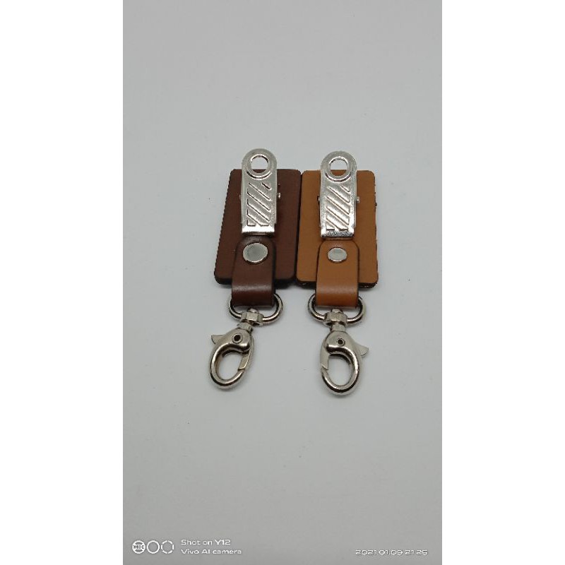 Jepitan card holder jepitan kulit name tag