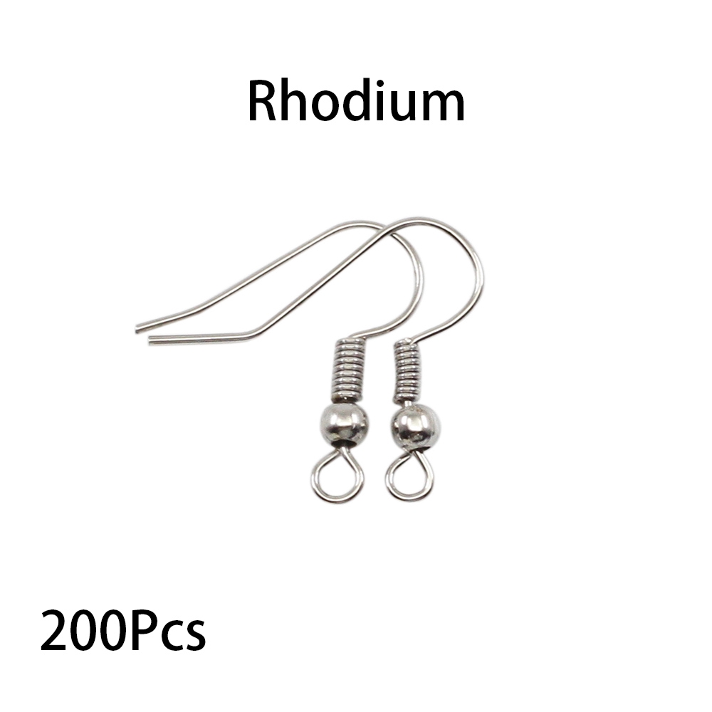 200pcs/lot 18mm Earring Findings Ear Clasps Hooks Fittings DIY Jewelry Making Accessories Iron Hook Ear wire Jewelry Supplies