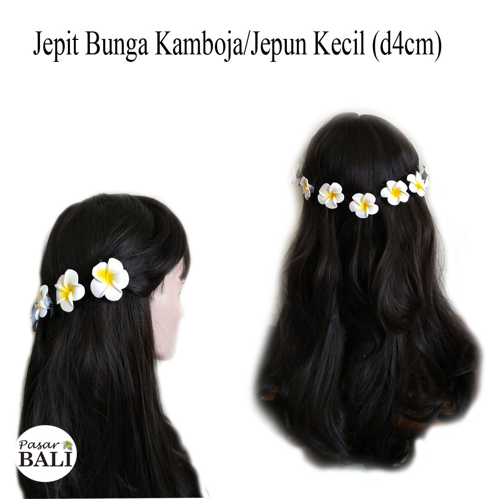 Jepit Rambut Bunga Kamboja Kecil XS  | Aksesoris Rambut Khas Bali