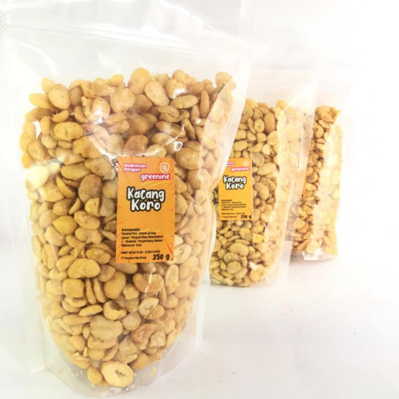 

Makro Mart Kacang Koro Kupas Asin Gurih Renyah Rasa Original Camilan Makanan Ringan 250 Gram