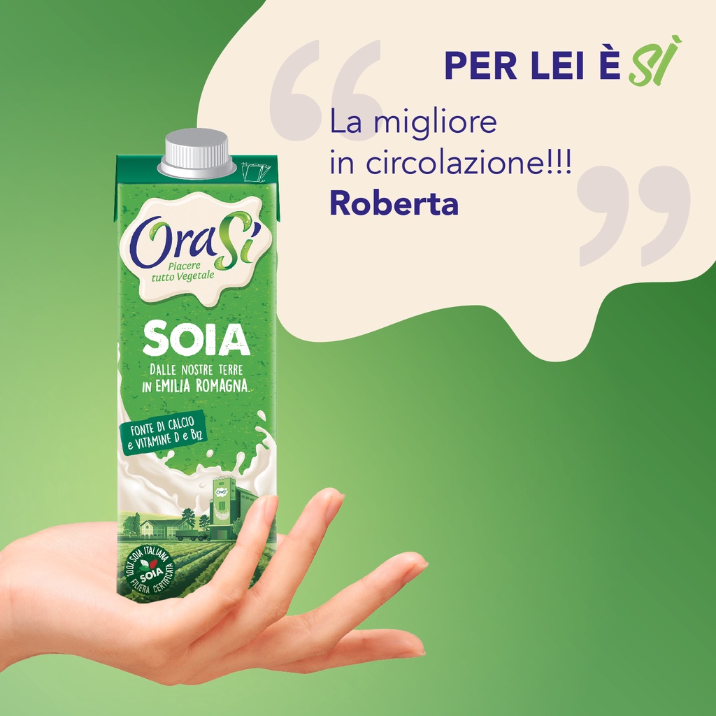 OraSì Soy Original 1L / Susu Kedelai Vegan Itali