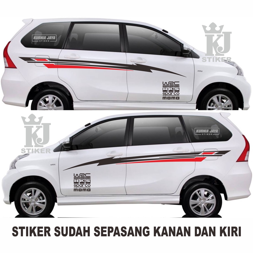 Jual STIKER MOBIL CUTTING STIKER STRIPE LIST TOYOTA AVANZA XENIA ERTIGA CALYA SIGRA XPANDER APV MOBILIO KODE STA03 Indonesia Shopee Indonesia